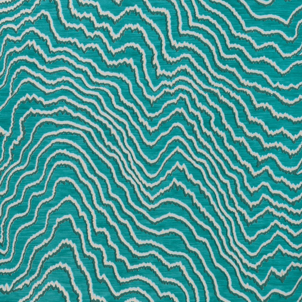 Fiji Wallpaper W0082 09 by Clarke and Clarke in Teal Green